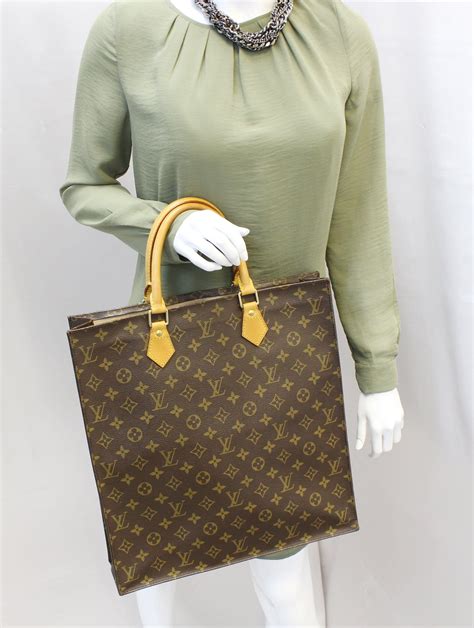 louis vuitton paris monogram canvas sac plat tote bag